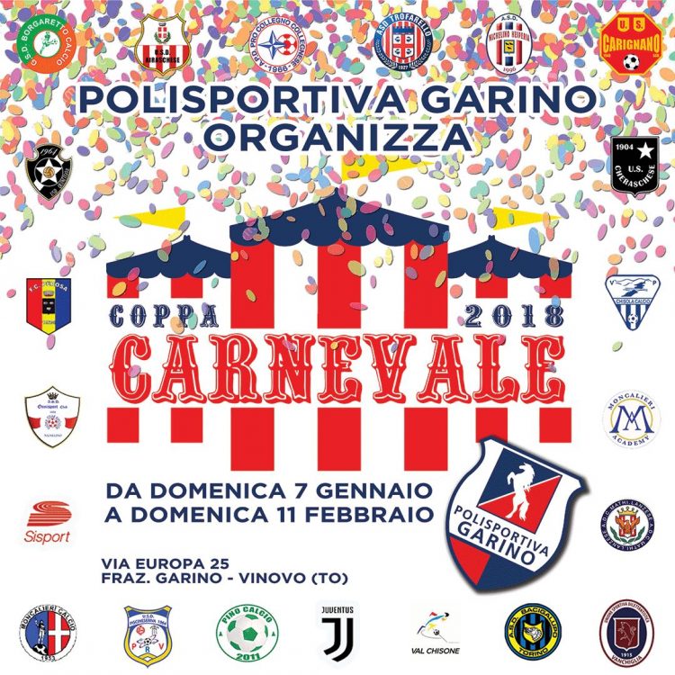 La coppa Carnevale alla polisportiva Garino batte il record di squadre partecipanti