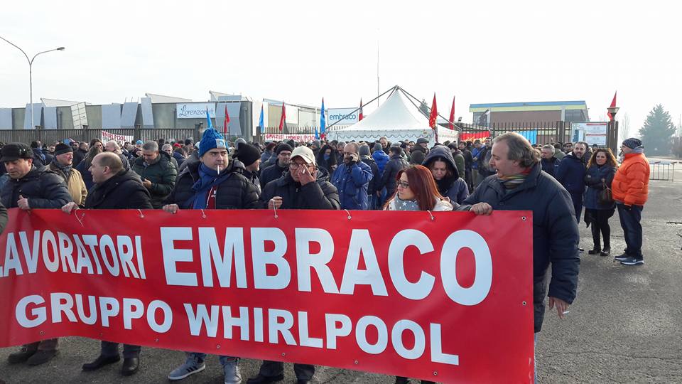 Embraco, oggi incontro in Unione Industriale tra azienda e sindacati