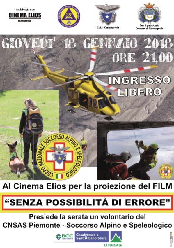 CARMAGNOLA – Serata con il film “Senza possibilità di errore”