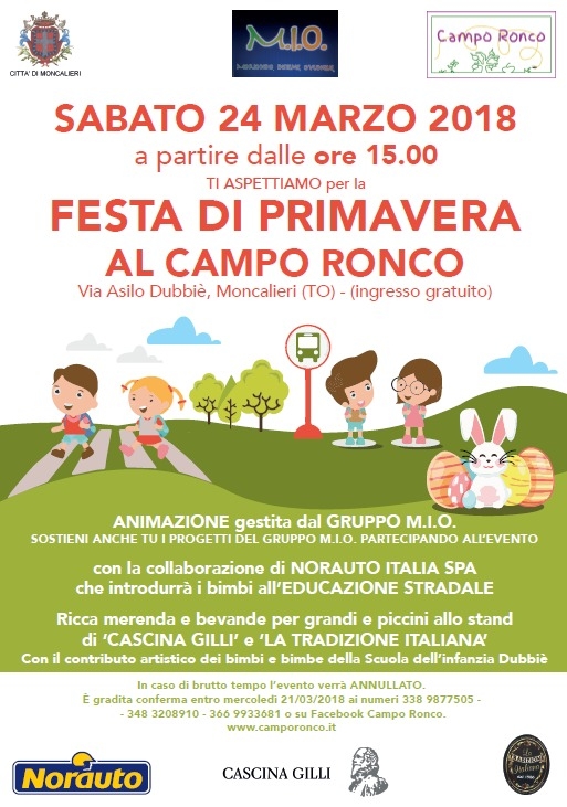 MONCALIERI – Festa di primavera al campo Ronco