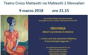 MONCALIERI – Al Matteotti lo spettacolo sugli amori e protesta in musica