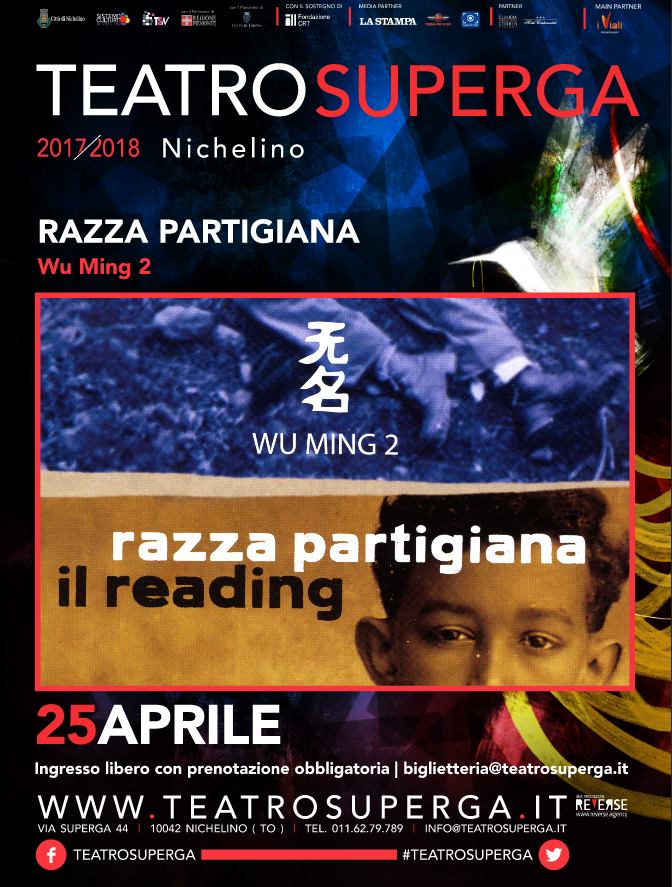 NICHELINO – “Razza Partigiana” con Wu Ming al teatro Superga