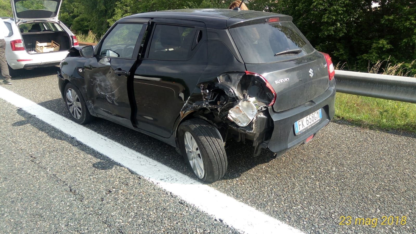 MONCALIERI – Incidente in sopraelevata: tre auto coinvolte e lunghe code