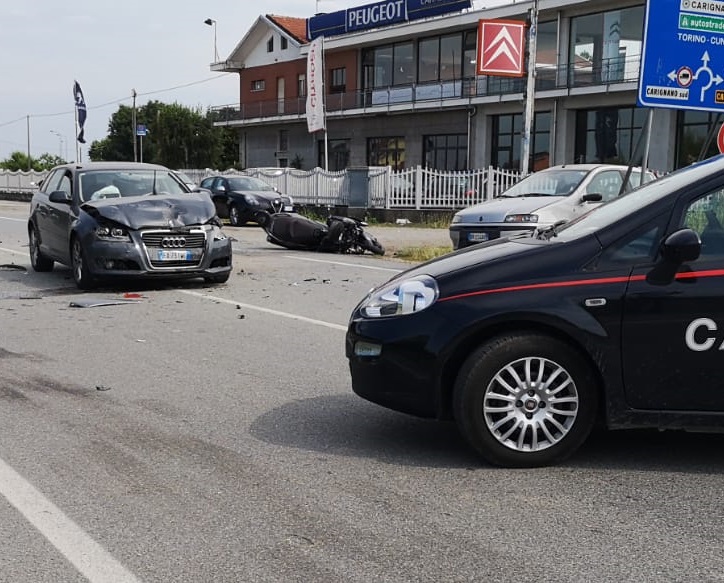 CARIGNANO – Schianto sulla 142, muore un motociclista di Torino