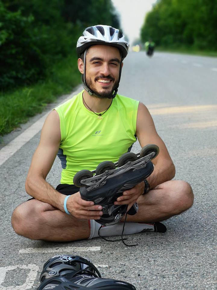 NICHELINO – Giro del mondo in pattini a rotelle Rosario Basciotti