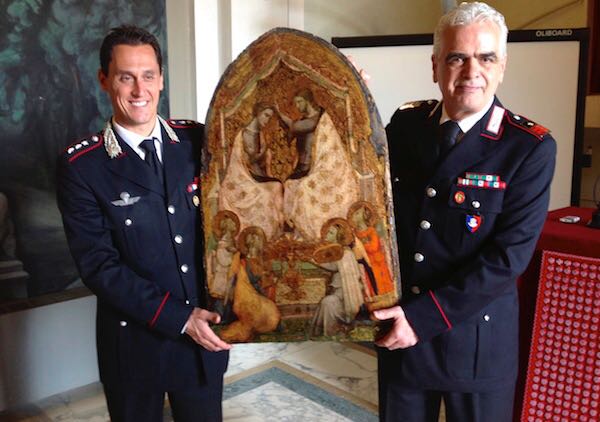Recuperato un antico bassorilievo a Moncalieri: era stato rubato a Vercelli