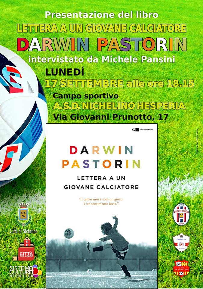 NICHELINO – Darwin Pastorin presenta il suo libro all’Hesperia