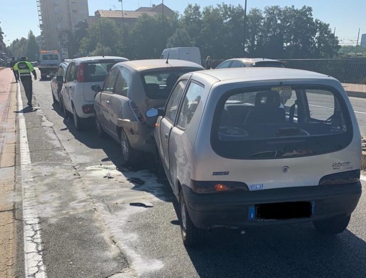 MONCALIERI – Incidente sul ponte del Po: tre feriti