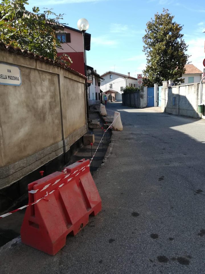 VILLASTELLONE – Via ai lavori di rifacimento di via Della Madonna