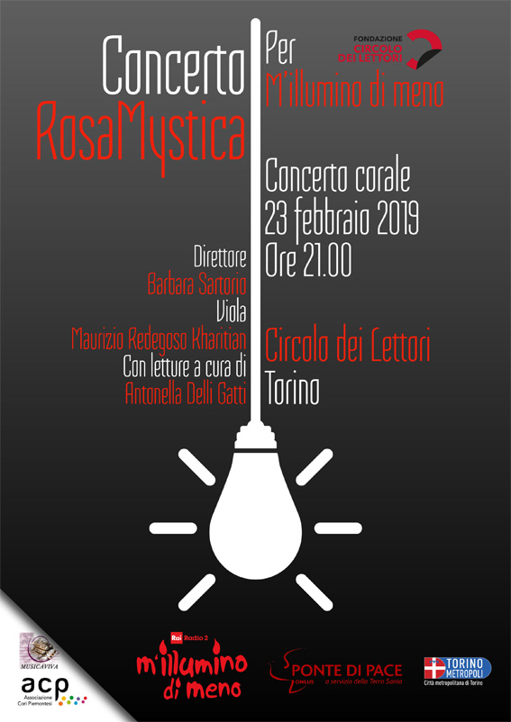 Torna M’illumino di meno: sabato sera 23 febbraio concerto al buio a Torino