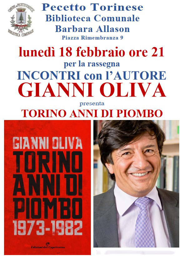 Gianni Oliva alla biblioteca di Pecetto