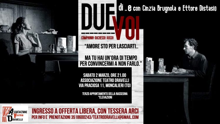 MONCALIERI – La crisi di coppia al teatro Dravelli