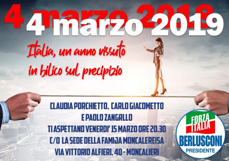 MONCALIERI – Alla Famija Moncaliereisa di riunisce il gotha di Forza Italia