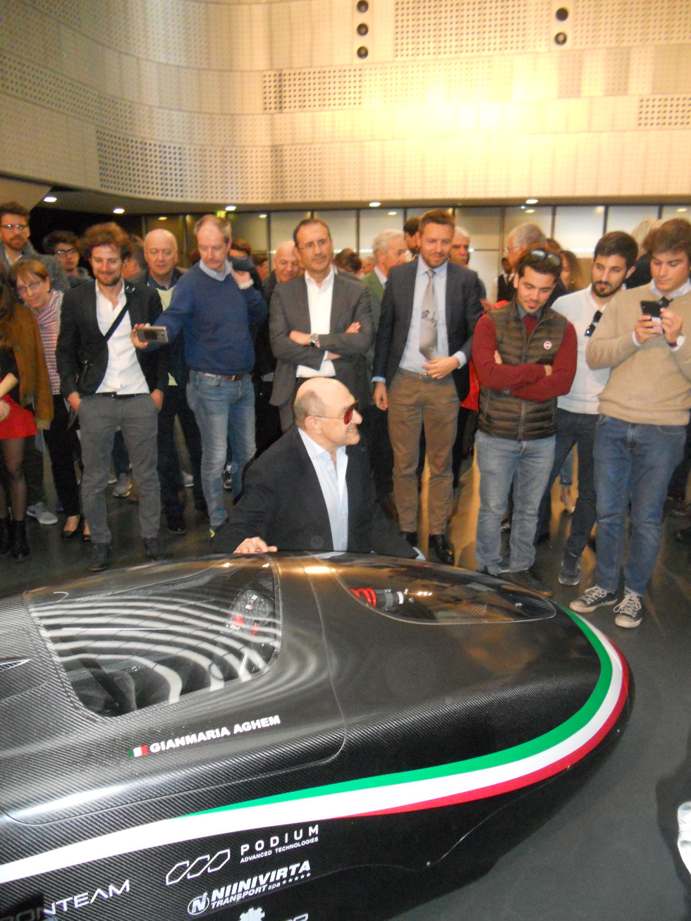 Al Museo dell’Auto Aghem ha presentato il suo gioiello