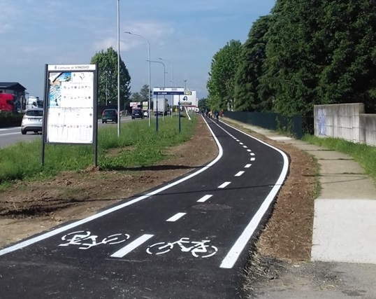 VINOVO – Aperta al pubblico la pista ciclabile di Garino