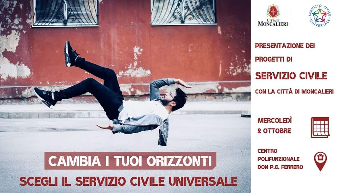 MONCALIERI – Al polifunzionale si presenta il nuovo bando del Servizio Civile