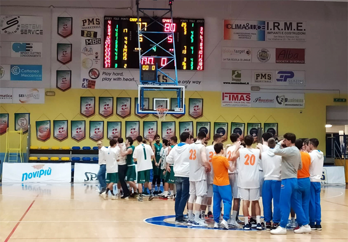 Basket serie C Gold, la Novipiù Campus Piemonte cade al traguardo, vince la 5 Pari