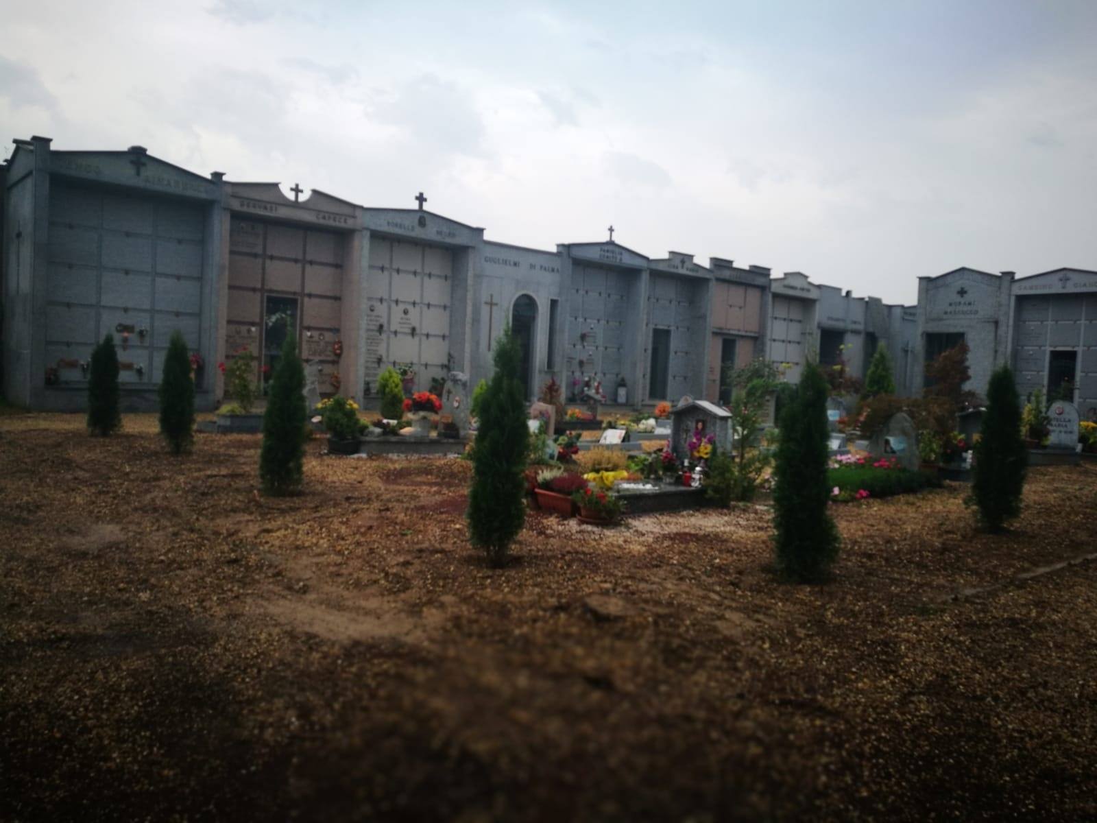 SANTENA – Nuovi alberi al cimitero in sostituzione di quelli abbattuti