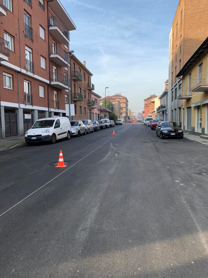 MONCALIERI – Partita l’asfaltatura di via Stupinigi