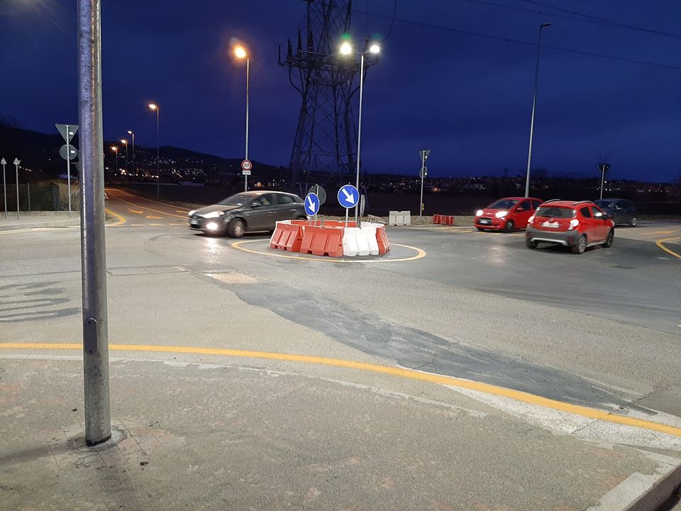 MONCALIERI – Realizzata la rotatoria in strada Palera