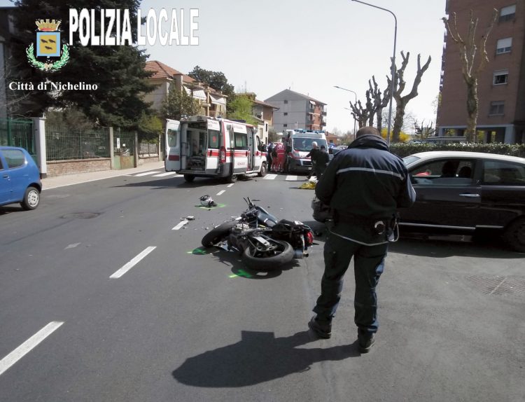 NICHELINO – Grave incidente in via Cacciatori