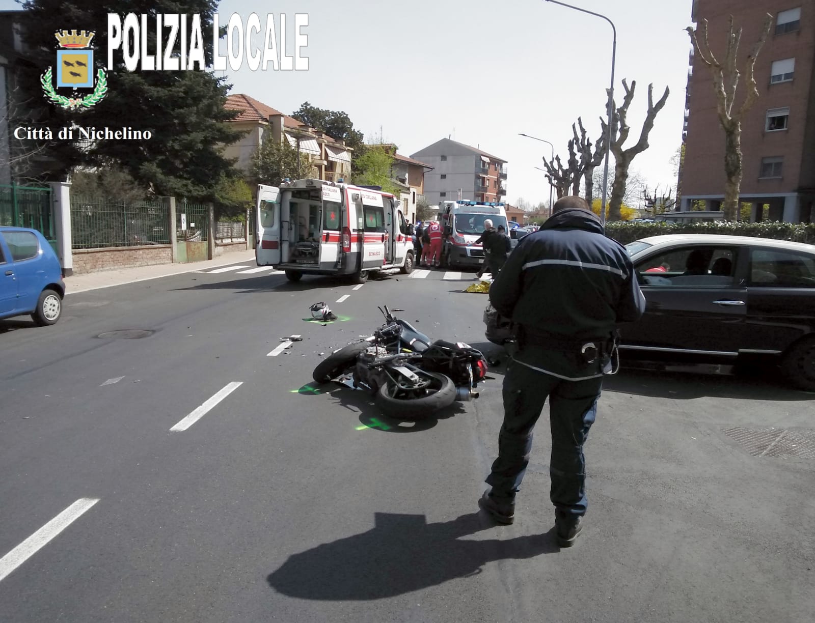 NICHELINO – Grave incidente in via Cacciatori