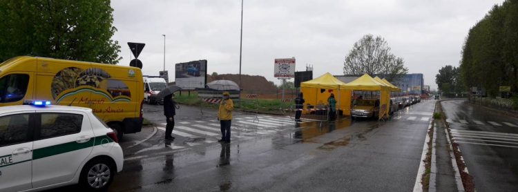 VIRUS – Coldiretti mette a disposizione i gazebo gialli per i tamponi su strada