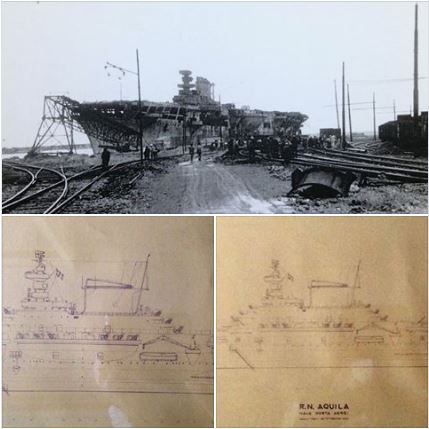 Il Museo Civico Navale di Carmagnola salpa sul web con il disegno originale della portaerei Aquila