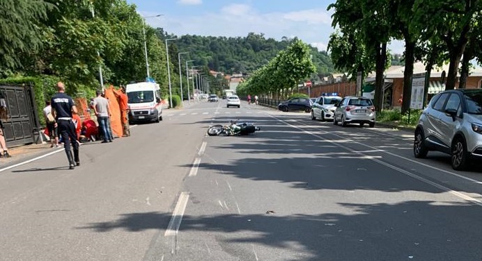 MONCALIERI – Paura per un incidente in strada Torino