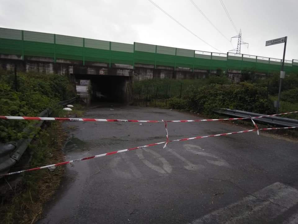 MALTEMPO – Anche a Nichelino diversi allagamenti. Chiuso il sottopasso di via Brescia