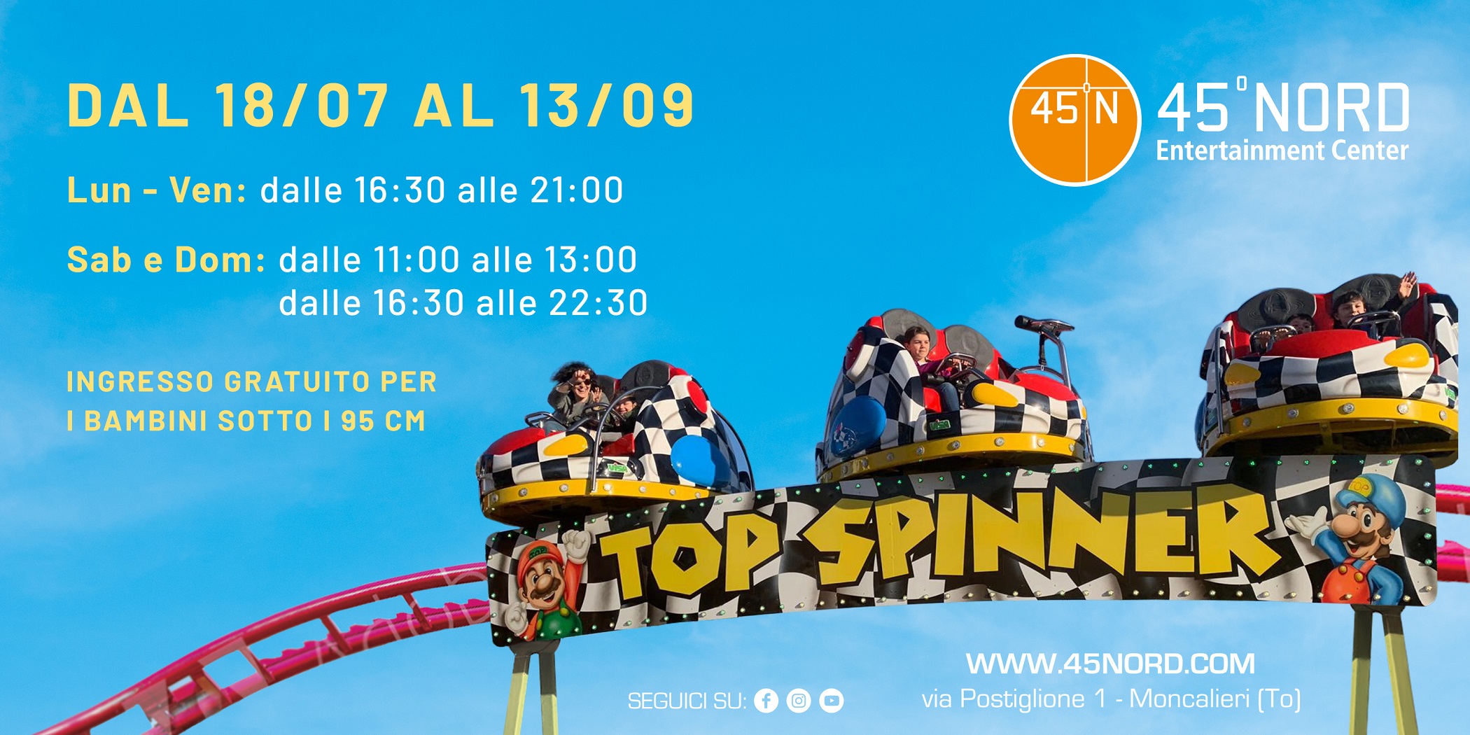 MONCALIERI – La giostra volante attrazione del 45 esimo nord MONCALIERI – La giostra volante attrazione del 45 esimo nord