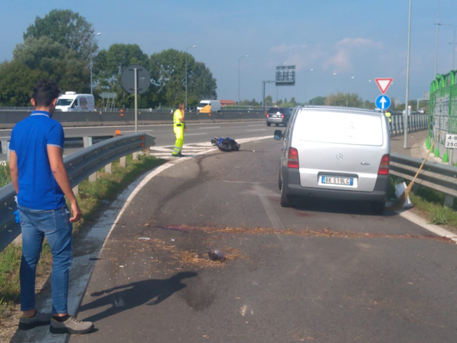 LA LOGGIA – Tragedia in tangenziale: morto motociclista di 45 anni