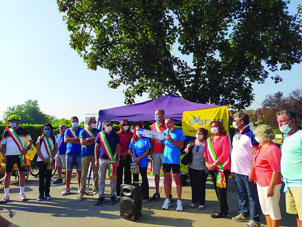 CAMBIANO/PECETTO – Inaugurata la pista ciclabile interattiva