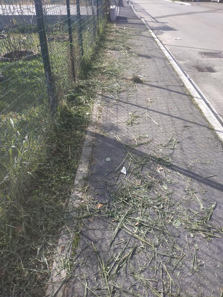 NICHELINO – Tagliano l’erba in via Buffa ma lasciano i residui: proteste dei cittadini