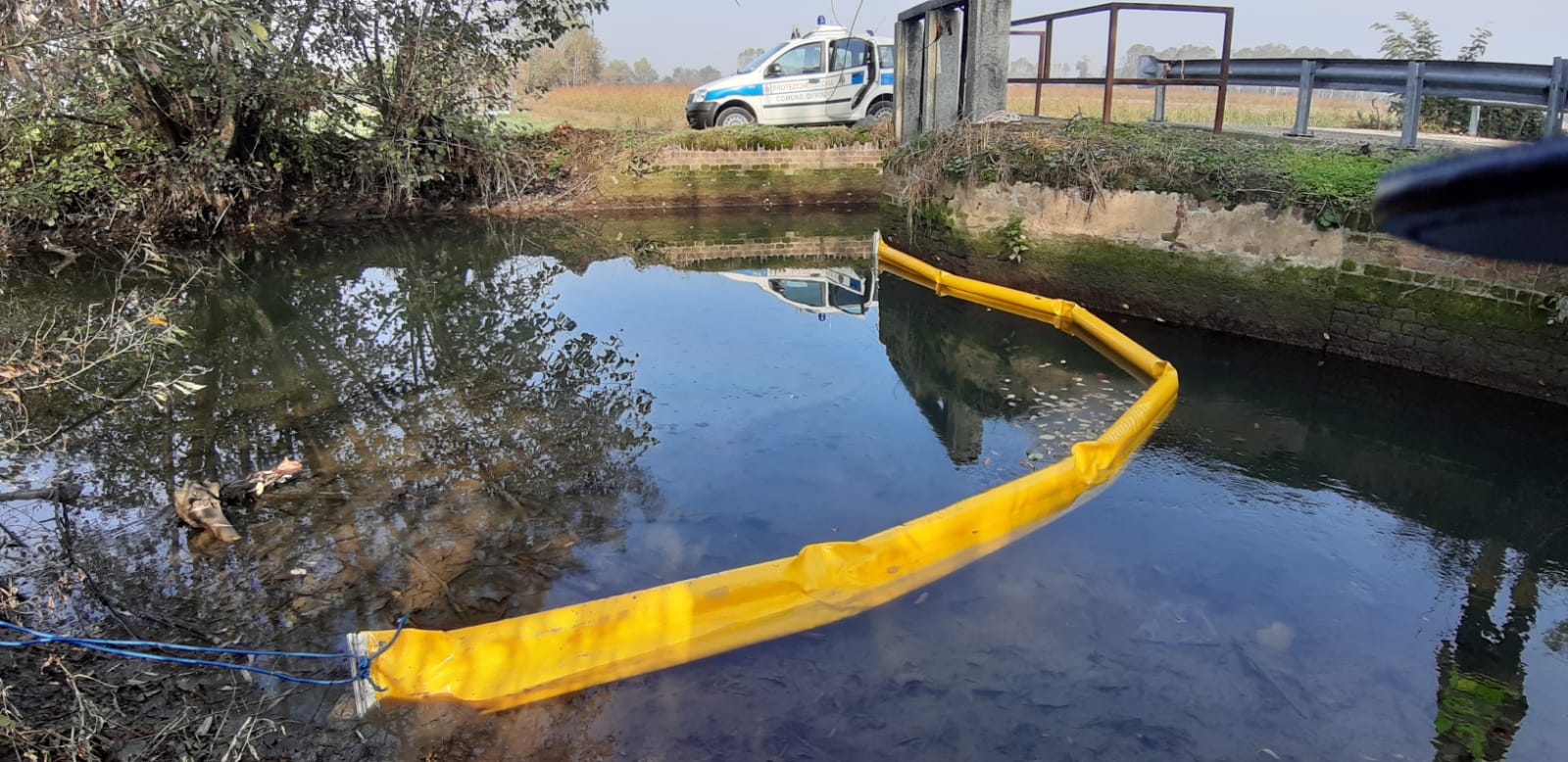 VINOVO – Liquami nel canale dei Mulini: barriere per salvare il Chisola