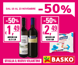 -50%, solo da Basko