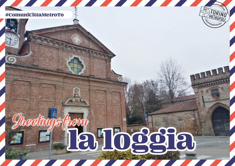 LA LOGGIA – Impazza sui gruppi social loggesi la cartolina che la Città Metropolitana ha dedicato alla città