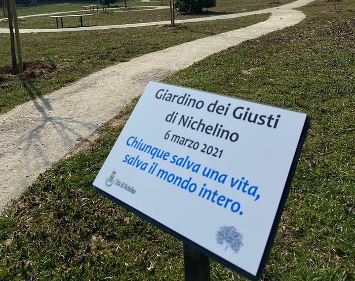 NICHELINO – Il Giardino dei giusti in via Del Pascolo