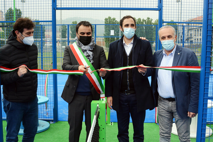 L’Impianto Einaudi si rinnova e amplia gli sport, presentati i tre nuovi campi da padel