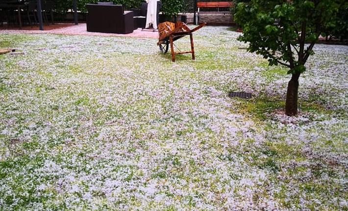 MONCALIERI – Grandinata in tutta la zona sud