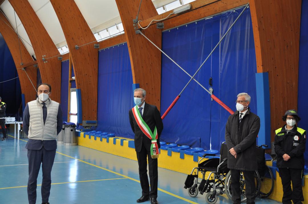 VINOVO – L’inaugurazione dell’hub vaccinale, Cirio: “Più chiarezza nei vaccini da Roma”