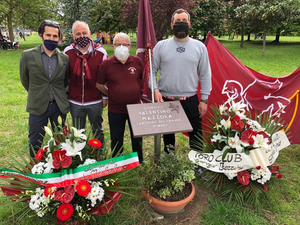 NICHELINO – Il ricordo della tragedia di Superga al parco Valentino Mazzola