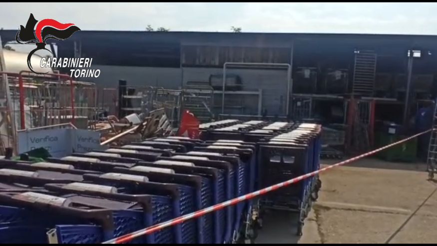 MONCALIERI – Rifiuti di ogni tipo accatastati irregolarmente: azienda sequestrata