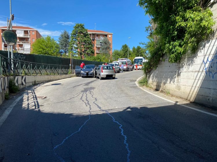 MONCALIERI – Incidente in strada Vivero: due feriti