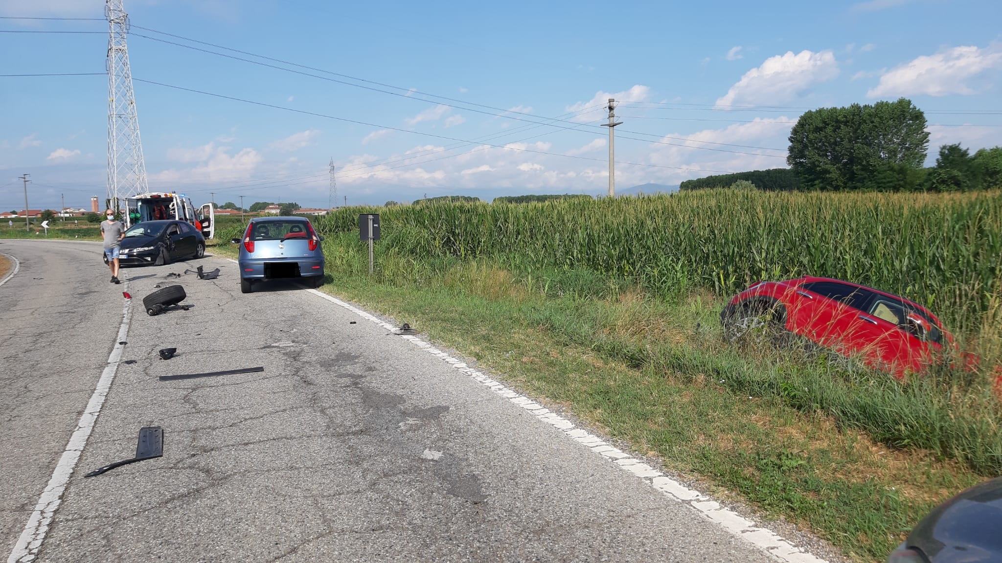 VINOVO – Incidente sulla provinciale per La Loggia