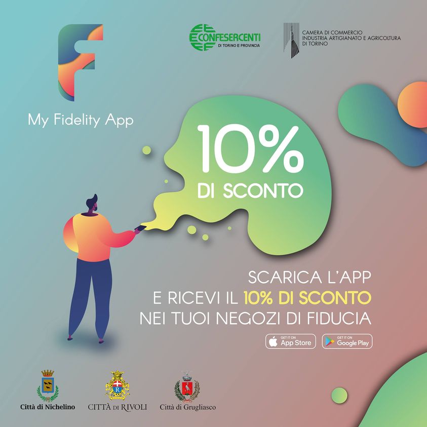NICHELINO – Il Comune rilancia la My Fidelity app: ripartono sconti e promozioni