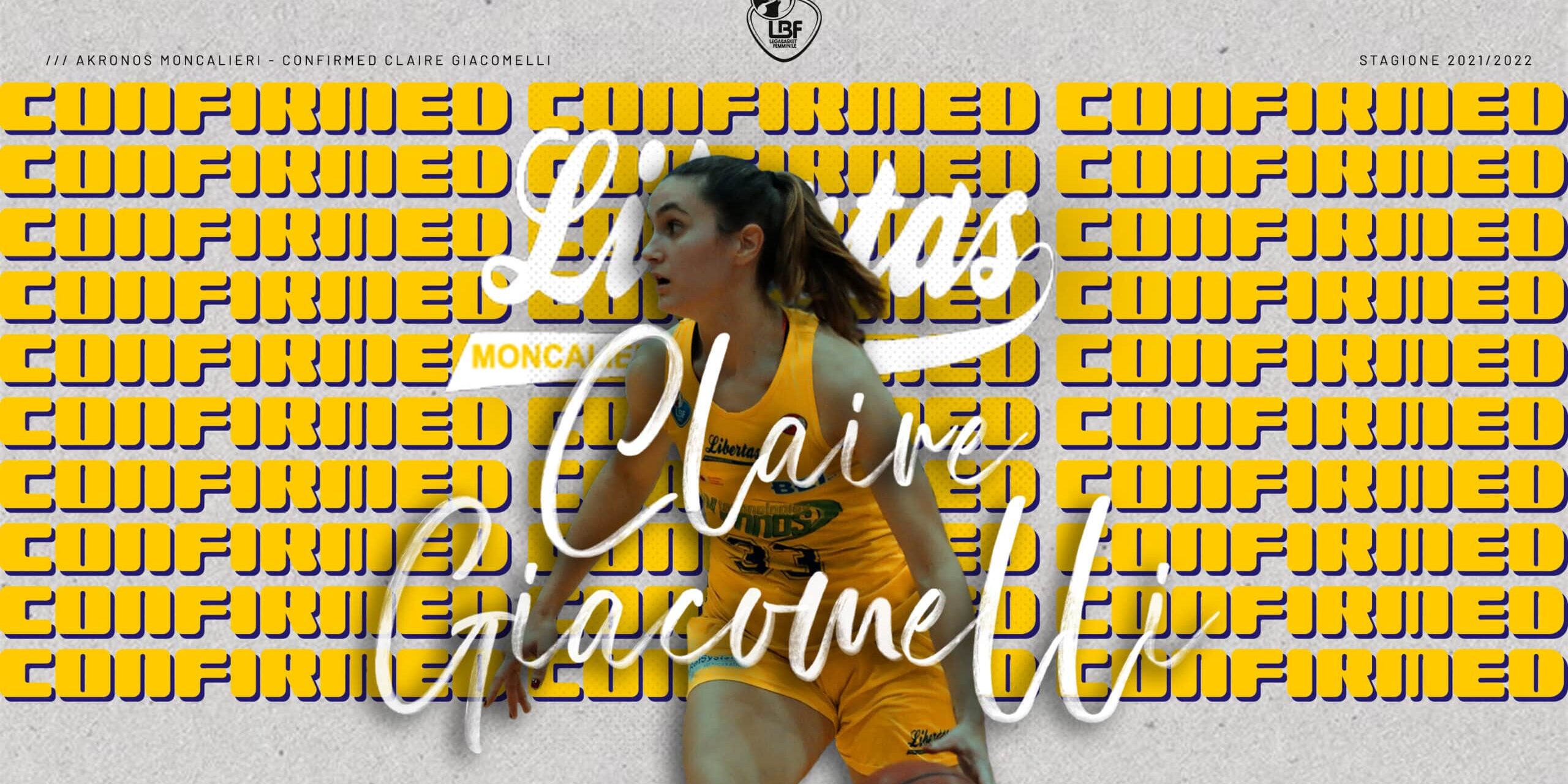 SPORT – Claire Giacomelli capitana dell’Akronos anche per la prossima stagione