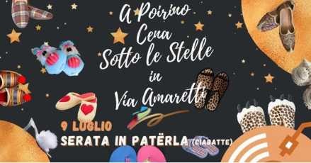 A Poirino la cena sotto le stelle: venerdì 9 luglio, in via Amaretti