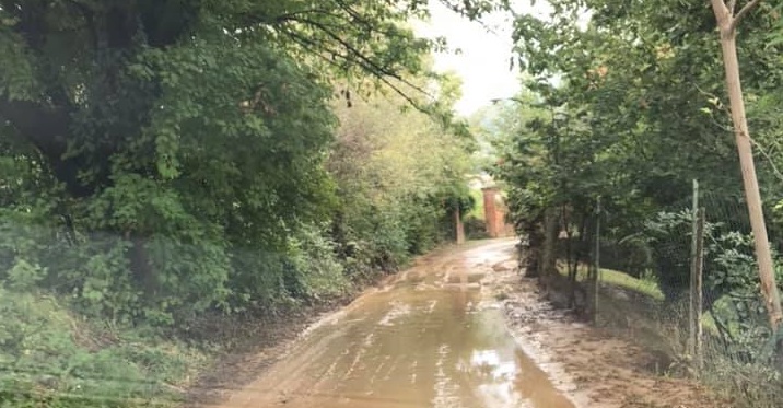 PECETTO – Bomba d’acqua nella notte: strade come fiumi di fango