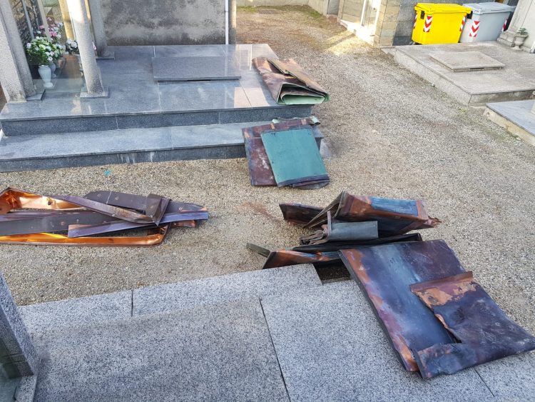MONCALIERI – Già liberi i due responsabili del maxi furto al cimitero